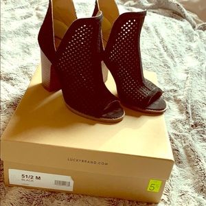 Lucky Brand suede booties